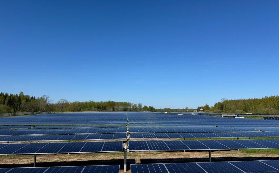 Lielvārde energiapargi päikesepaneelide read trackersüsteemil Lätis
